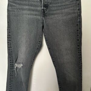 Vintage Levi's 501s Women's Skinny Jeans - Dark Gray
